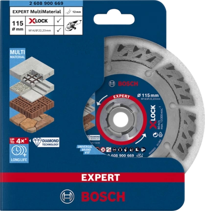 Miniatyrbild 5 av 6: Bosch EXPERT MULTIMATERIAL X-LOCK Klippskiva