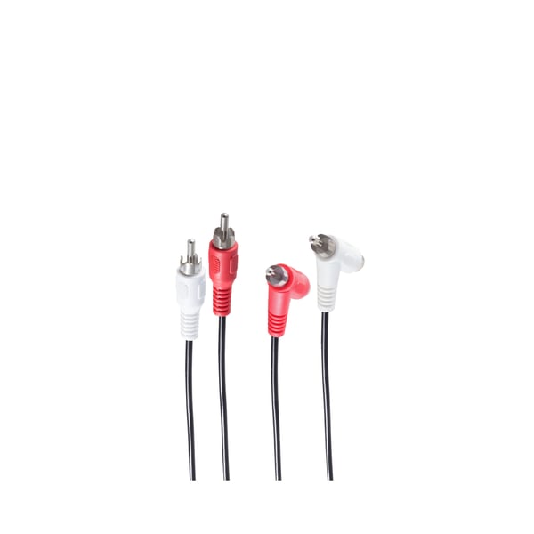 shiverpeaks BS40121 ljudkabel 0,5 m 2 x RCA Svart
