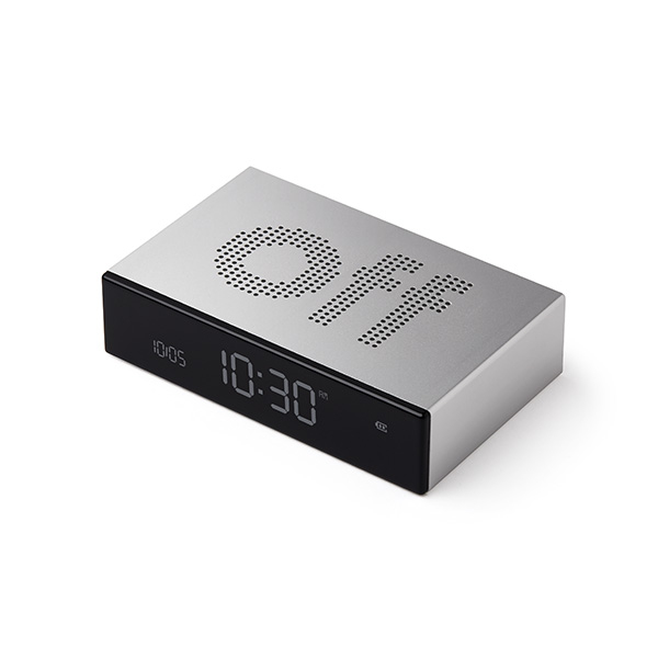 LEXON Flip Premium Digital väckarklocka Aluminium