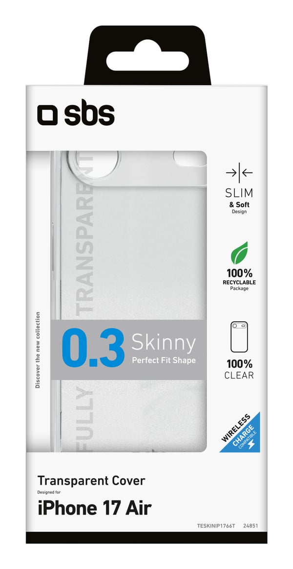 Miniatyrbillede 2 af 2: SBS TESKINIP1766T mobiltelefon etui 16,8 cm (6.6") Cover Transparent
