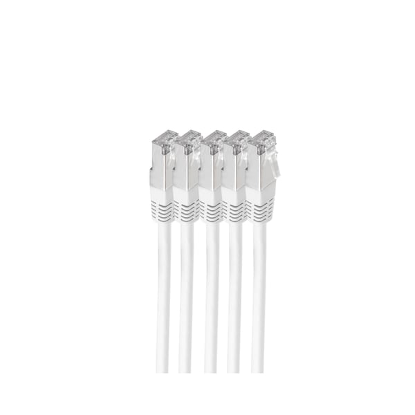 shiverpeaks BS75711-HW-SET5 nätverkskablar Vit 1 m Cat6 S/FTP (S-STP)