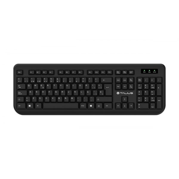 Miniatyrbillede 1 af 2: TALIUS KB502 tastatur Universel USB QWERTY Spansk Sort
