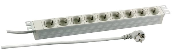 EFB Elektronik 691685K stikdåse 2 m 9 AC stikkontakt(er) Indendørs Grå