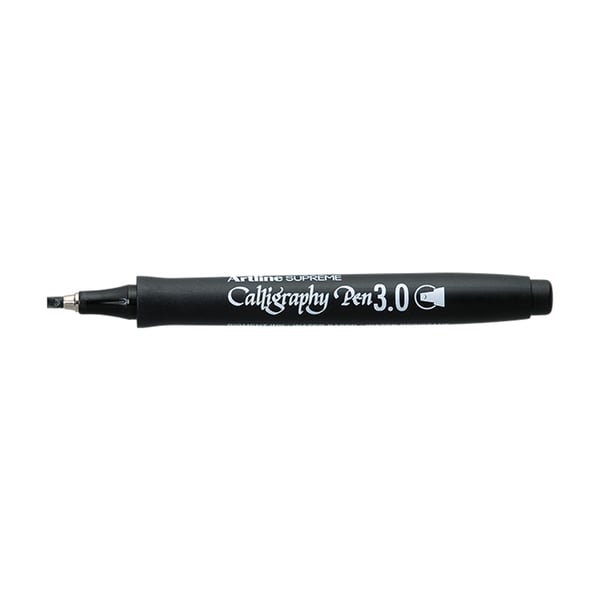 Artline Supreme Calligraphy Pen 3.0 kalligrafipen Sort 12 stk Artline Supreme Calligraphy Pen 3.0 kalligrafipen Sort 12 stk
