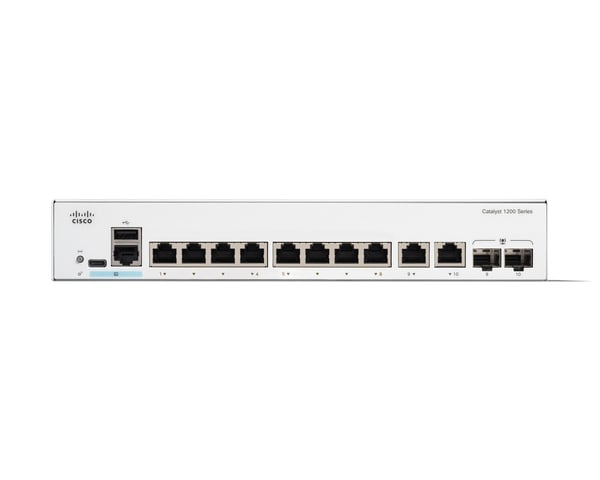 Cisco Catalyst 1200 Administreret L2 Gigabit Ethernet (10/100/1000) 1U Hvid