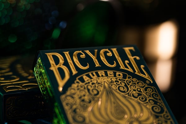 Miniatyrbild 6 av 6: Bicycle Aureo spelkort 56 styck