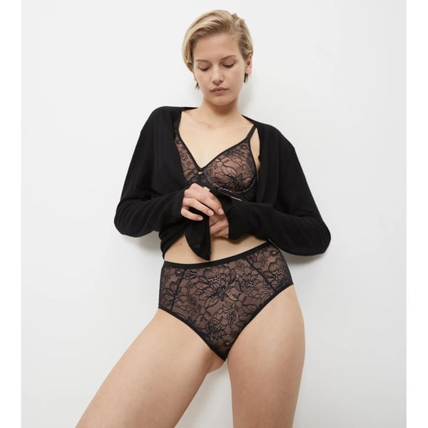 Miniatyrbillede 4 af 5: Triumph Amourette Charm Maxi Brief High-cut trusser Sort