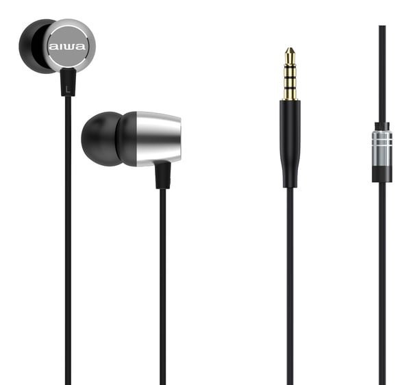 Miniatyrbillede 1 af 2: Aiwa ESTM-20SL hovedtelefoner/headset Ledningsført I ørerne Opkald/Musik/Sport/Hverdag Sølv