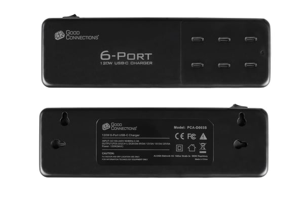 Miniatyrbillede 3 af 4: Alcasa PCA-D003S oplader til mobil enhed Universel Sort Vekselstrøm Hurtig opladning Indendørs
