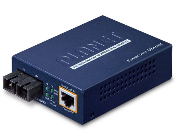 PLANET FTP-802 mediakonverterare för nätverk 100 Mbit/s 1310 nm Flerläge Blå