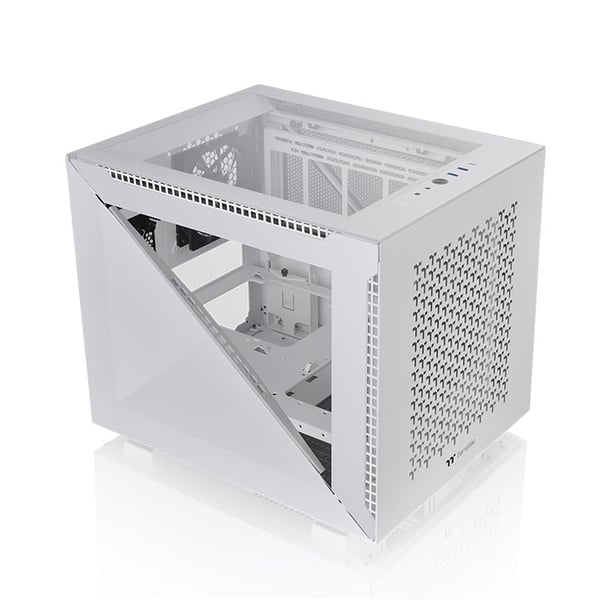 Miniatyrbillede 3 af 6: Thermaltake Divider 200 TG Air Snow Micro Micro Tower Hvid