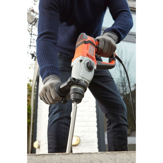 Miniatyrbild 2 av 18: Black & Decker BEHS02K-QS borr 1200 RPM SDS Plus Grå, Orange
