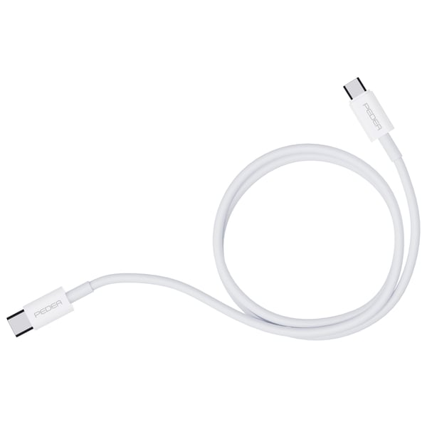Miniatyrbillede 1 af 2: PEDEA 60040120 USB-kabel USB 2.0 1 m USB C 0,48 Gbit/sek. Hvid