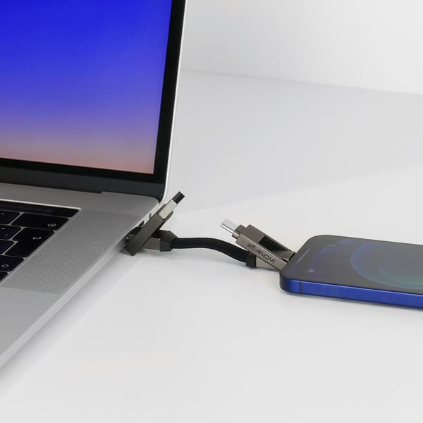 Pikkukuva 4 / 5: Rolling Square inCharge 6 USB-kaapeli USB C Micro-USB A 0,48 Gbit/s Harmaa