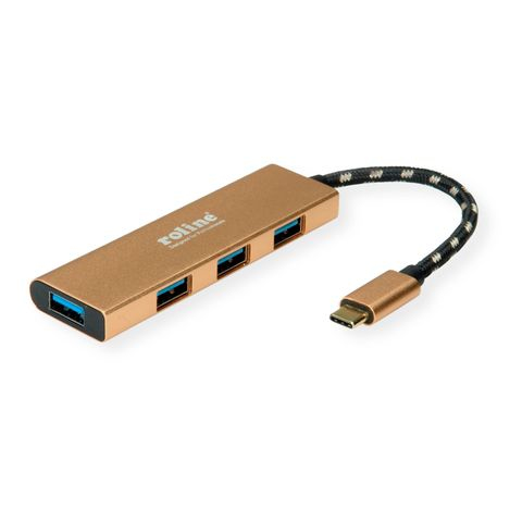 ROLINE 14.02.5049-5 USB 3.2 Gen 1 (3.1 Gen 1) Type-C 5000 Mbit/s Guld