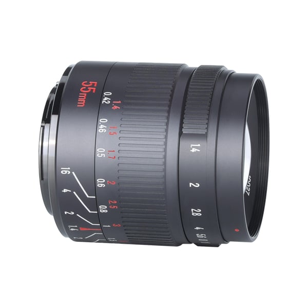 Miniatyrbillede 3 af 5: 7Artisans 55 mm F1.4 MKII MILC Standardlinse Sort