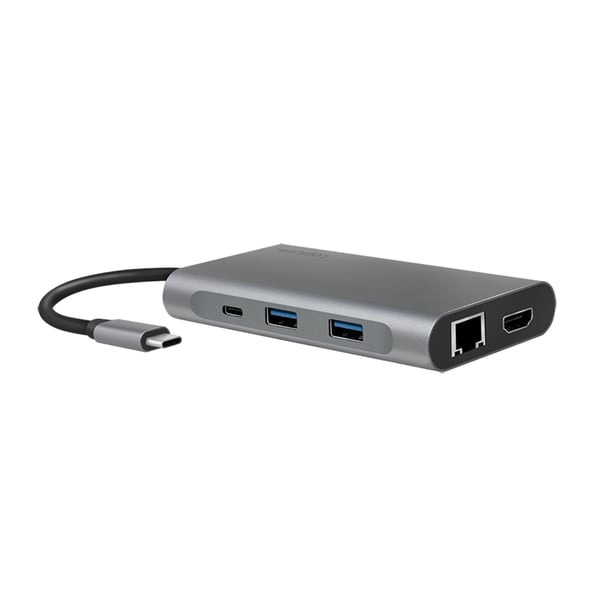 Pikkukuva 8 / 8: LogiLink UA0382 kannettavien tietokoneiden telakka ja porttitoistin Langallinen USB 3.2 Gen 1 (3.1 Gen 1) Type-C Hopea