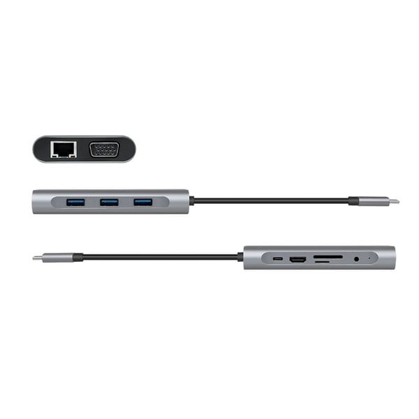 Miniatyrbillede 2 af 8: LogiLink Dockingstation - USB-C 3.2 Gen 1 - VGA, HDMI