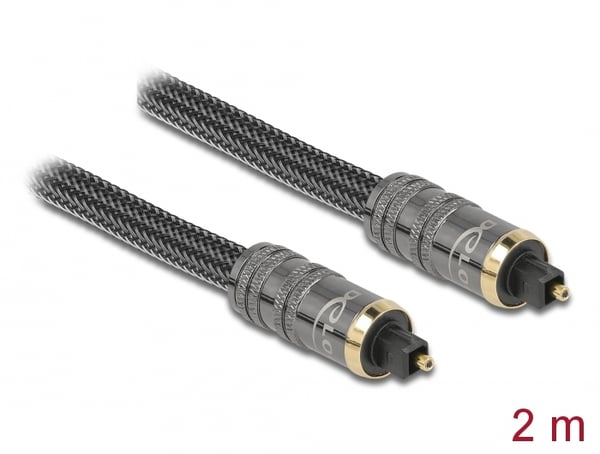 DeLOCK 86984 audiokaapeli 2 m Toslink Antrasiitti