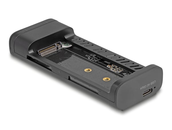 Miniatyrbild 5 av 6: DeLOCK 42029 Hölje för lagringsenheter SSD-inkapsling Svart, Grå M.2