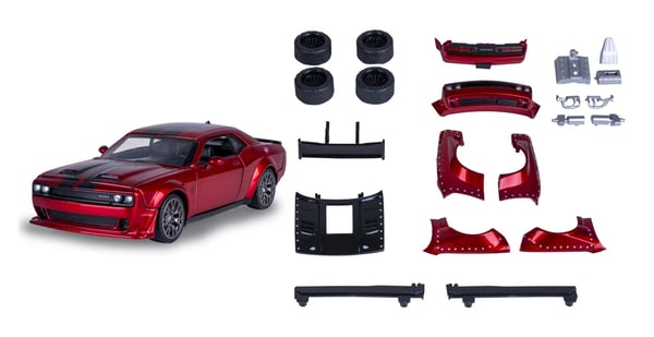 Pikkukuva 18 / 23: JAMARA Dodge Challenger SRT Jailbreak 2in1 1 36 punainen 3+
