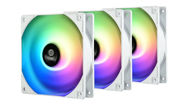 Enermax UCHF12PARGB-W-BP3 Tietokoneen jäähdytysjärjestelmä Tuuletin 12 cm Valkoinen 3 kpl