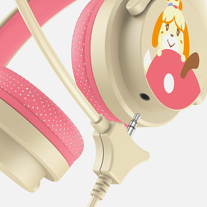 Miniatyrbillede 2 af 5: OTL Technologies AC0848 hovedtelefoner/headset Ledningsført Spil Cremefarvet, Lyserød