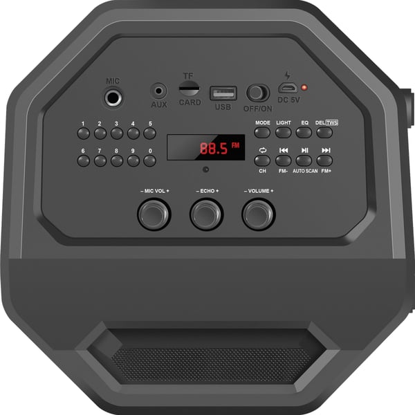 Defender Rage Bärbar stereohögtalare Svart 50 W