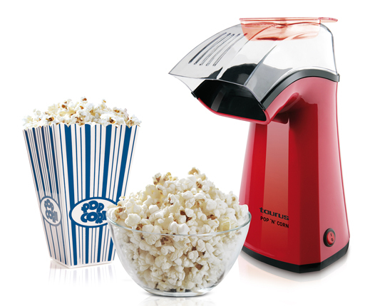 Taurus 968375000 popcornmaskin Svart, Röd, Transparent 3 min 1100 W