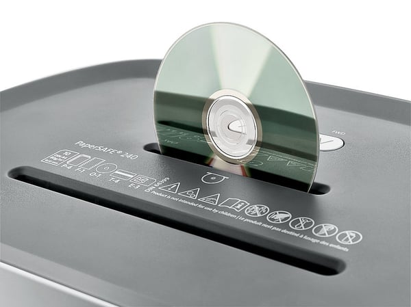 Miniatyrbillede 6 af 10: Dahle PS 240 papirmakulator Krydsmakulering 65 dB Sort, Grå