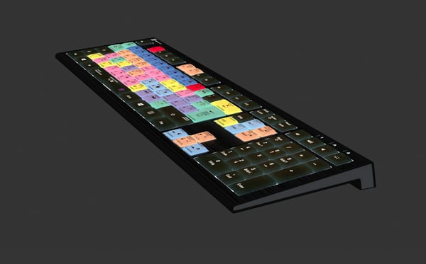 Logickeyboard LKB-PPROCC-A2PC-DE näppäimistö USB QWERTZ saksa musta (LKB-PPROCC-A2PC-DE)