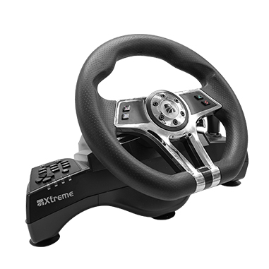 Miniatyrbillede 8 af 8: Xtreme 90428 spil-controller Sort Rat + Pedaler Analog/digital PlayStation 4, Playstation 3
