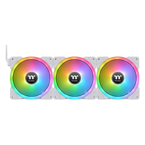 Pikkukuva 3 / 6: Thermaltake SWAFAN EX12 Tietokonekotelo Tuuletin 12 cm Valkoinen 3 kpl