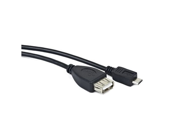 Miniatyrbillede 1 af 2: Lanberg OEM-0006 USB-kabel USB 2.0 0,15 m USB A Micro-USB B 0,48 Gbit/sek. Sort