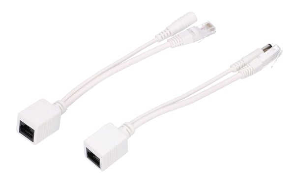 Miniatyrbillede 1 af 5: Extralink POE Injektor und Splitter mit einem Port einfacher Injektor weißes Kabel Hurtigt ethernet 48 V