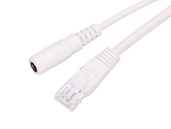 Miniatyrbillede 3 af 5: Extralink POE Injektor und Splitter mit einem Port einfacher Injektor weißes Kabel Hurtigt ethernet 48 V