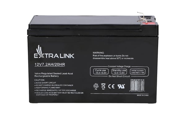 Miniatyrbillede 8 af 22: Extralink AGM 12V 7.2Ah - Batterie - 7.200 mAh Blybatterier (VRLA) 7,2 At