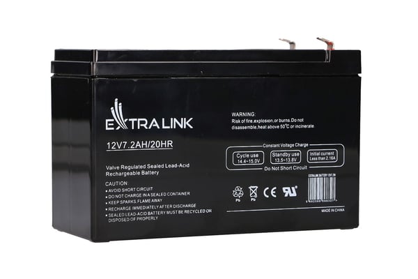 Miniatyrbillede 1 af 22: Extralink AGM 12V 7.2Ah - Batterie - 7.200 mAh Blybatterier (VRLA) 7,2 At