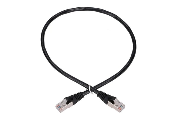 Miniatyrbillede 1 af 4: Extralink EX.7584 netværkskabel Sort 0,5 m Cat5e F/UTP (FTP)