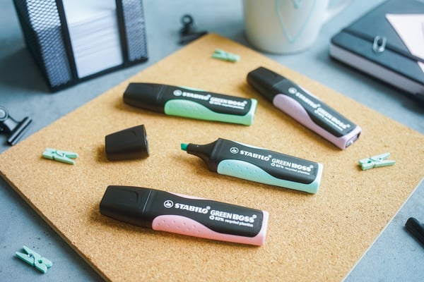 STABILO GREEN BOSS speedmarker 8 stk Konisk tip Flerfarvet
