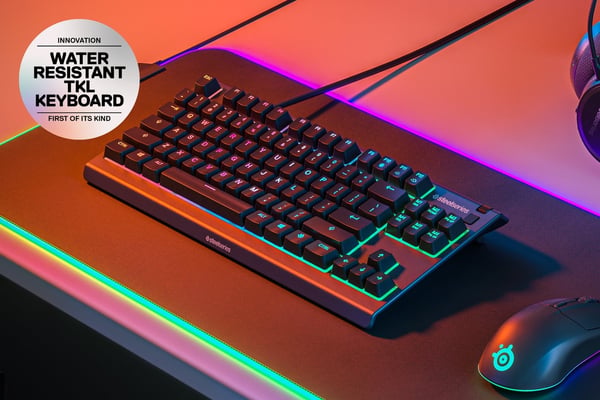 Miniatyrbillede 6 af 6: Steelseries APEX 3 TKL tastatur Spil USB QWERTY US engelsk Sort
