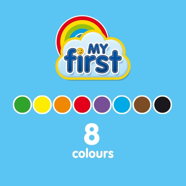 Miniatyrbillede 4 af 5: SES Creative My First 14416 farveblyant Sort, Brun, Grøn, Lyse Blå, Orange, Rød, Violet, Gul 8 stk