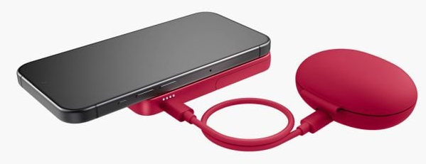 Pikkukuva 6 / 10: Fresh 'n Rebel 228298 akku- ja paristolaturi Litium polymeeri (LiPo) 5000 mAh Langaton lataaminen Punainen