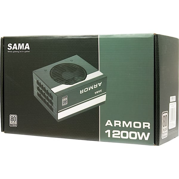 Miniatyrbillede 4 af 6: Inter-Tech SAMA FTX-1200-A ARMOR enhed til strømforsyning 1200 W 20+4 pin ATX ATX Sort