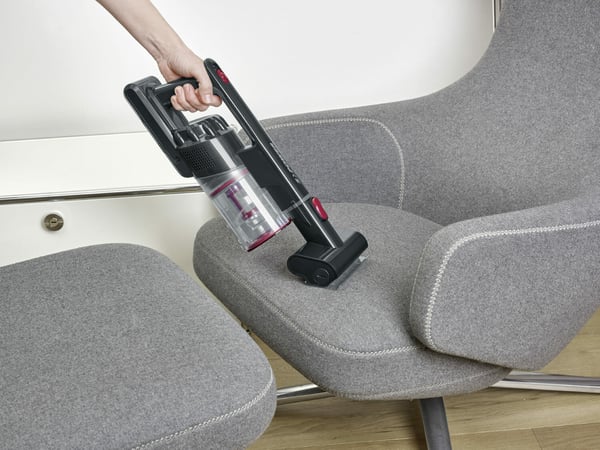 Severin HV 7168 varsi-imuri & sähköharja Akku Kuiva Allergiasuodatin Pussiton 400 W Musta, Punainen, Hopea 2,5 ah