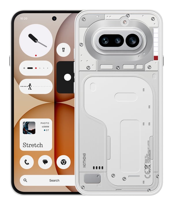 Nothing 4a 17,2 cm (6.78") Dubbla SIM-kort Android 16.0 5G 8 GB 128 GB 5080 mAh Vit