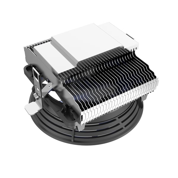 Miniatyrbild 3 av 4: PCCOOLER Q120-V2 Top Blow CPU Kühler Processor Nedkylningssats 12 cm Svart, Blå