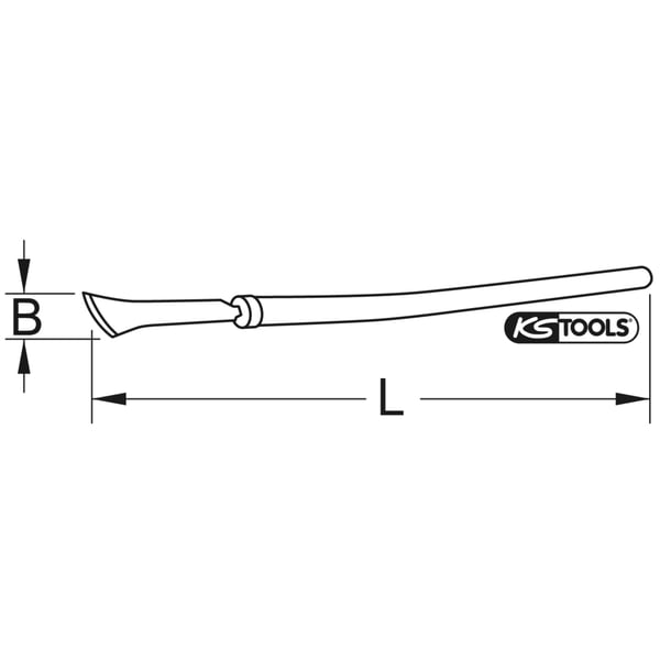 Miniatyrbild 2 av 2: KS Tools 963.9547 rengöringsskrapa