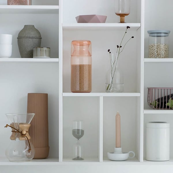 Brabantia 290206 purkki Pyöreä Lasi Vaaleanpunainen