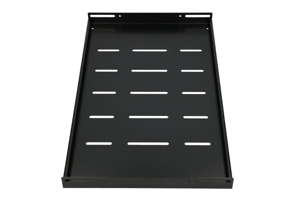 Miniatyrbild 2 av 5: Extralink SHELF 1U FOR WALL CABINETS 19\" 300MMX1U BLACK Hylla till rackskåp